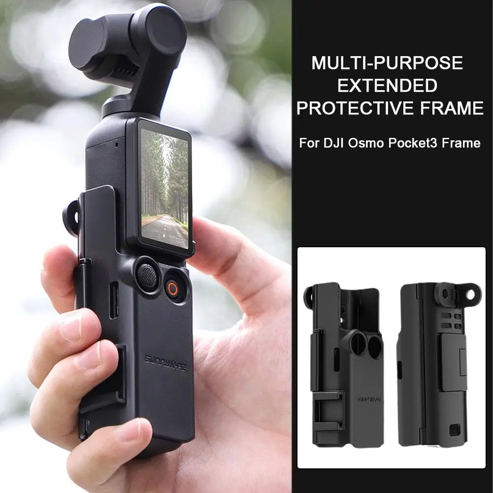 Multi-functional Extended Protective Frame Adapter For Osmo Pocket3 To Expand The Protective Border For DJI Osmo Pocket3 Frame