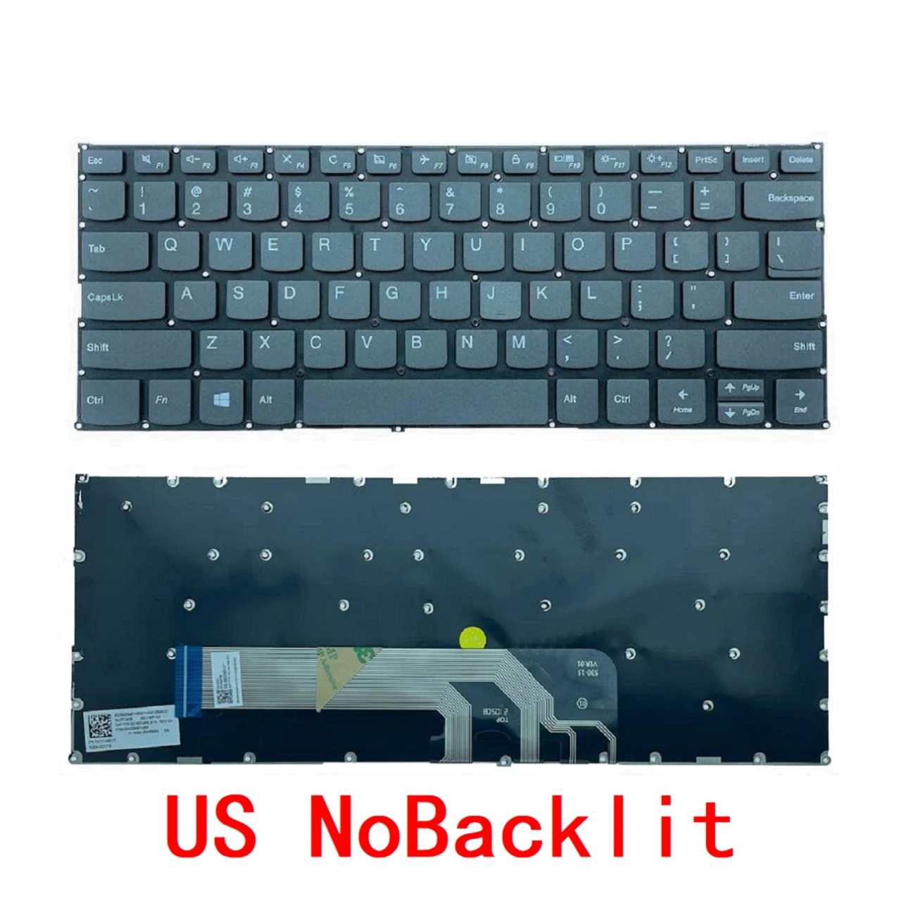 New US/UK/FR/RU Keyboard For Lenovo IdeaPad C340 14 C340 14API 14IWL C740-14IML 730-15 15IWL 730-13IKB 530S-14 French Russian