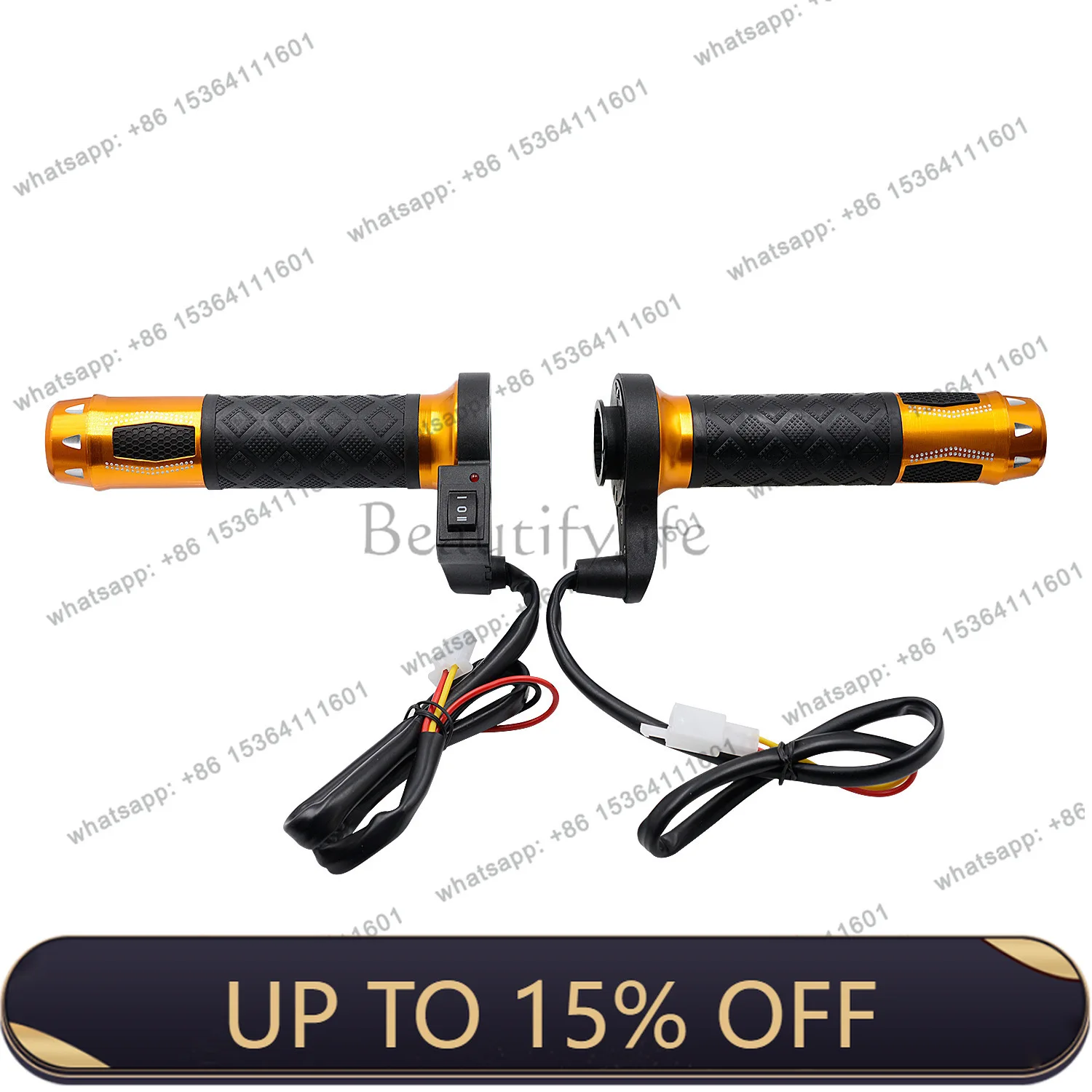 LX cross-border motorcycle aluminum alloy accessories electric heating modification temperature regulation handlebar