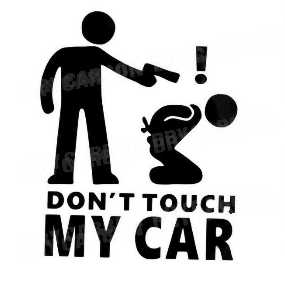 Creative Funny Dont Touch My Car Vehicle Reflective Decals Sticker Decoration Car Sticker DIY Modifications Sticker