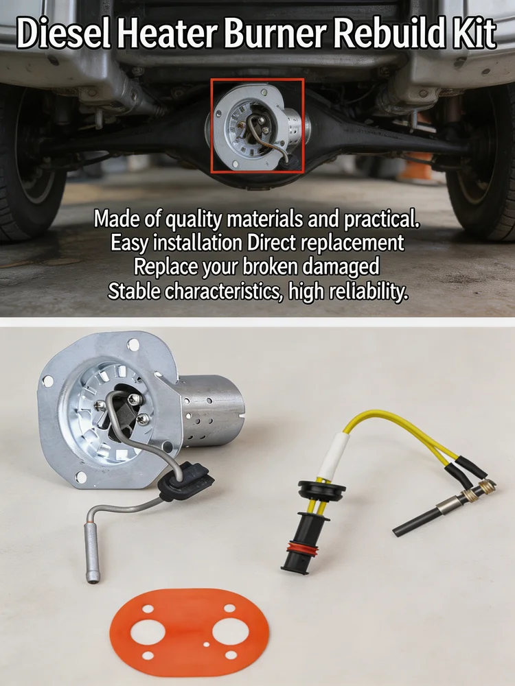 12V Diesel Heater Burner Rebuild Kit For Webasto Air 2000 2000 S Stainless Steel Silicon Oxide Rubber Car Accessories Tools