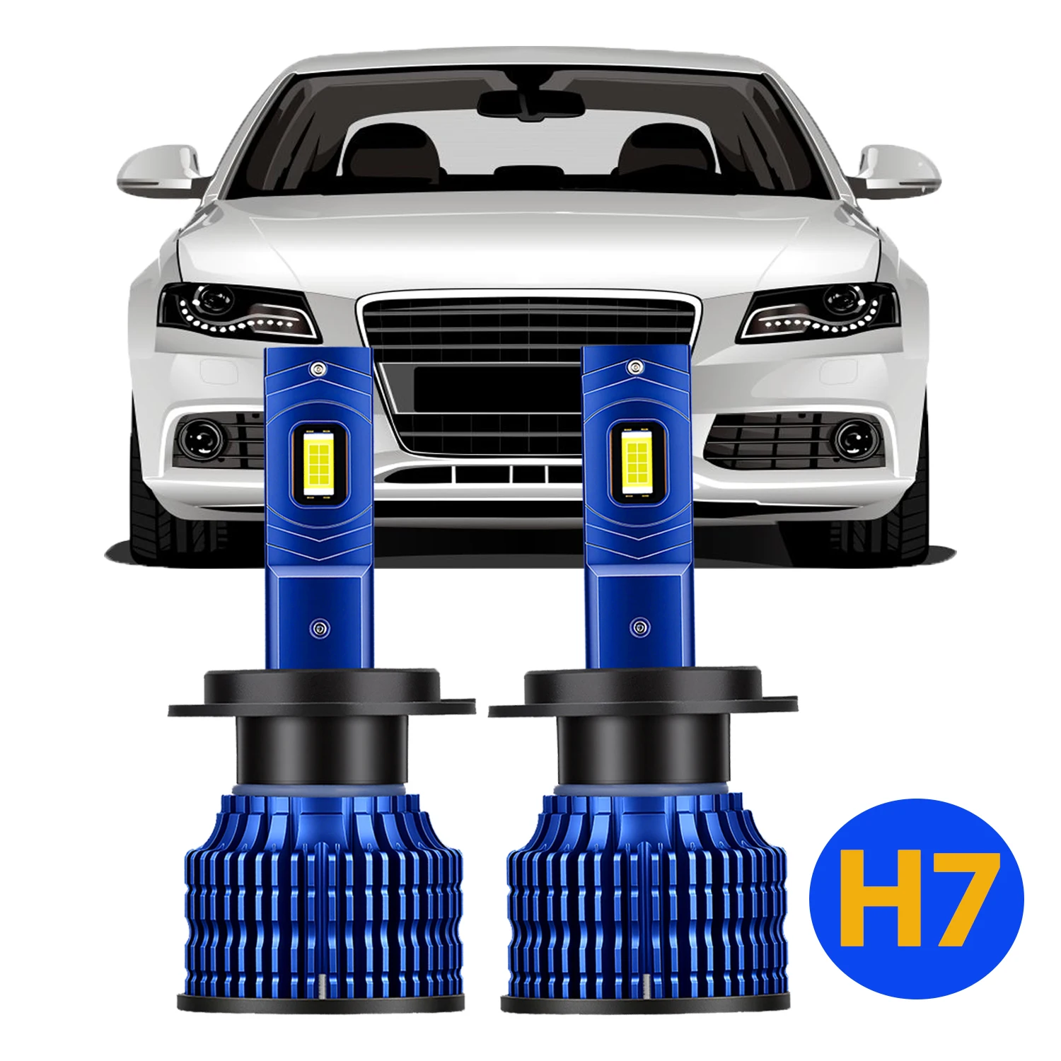 2PCS H7 Led Auto Bu…