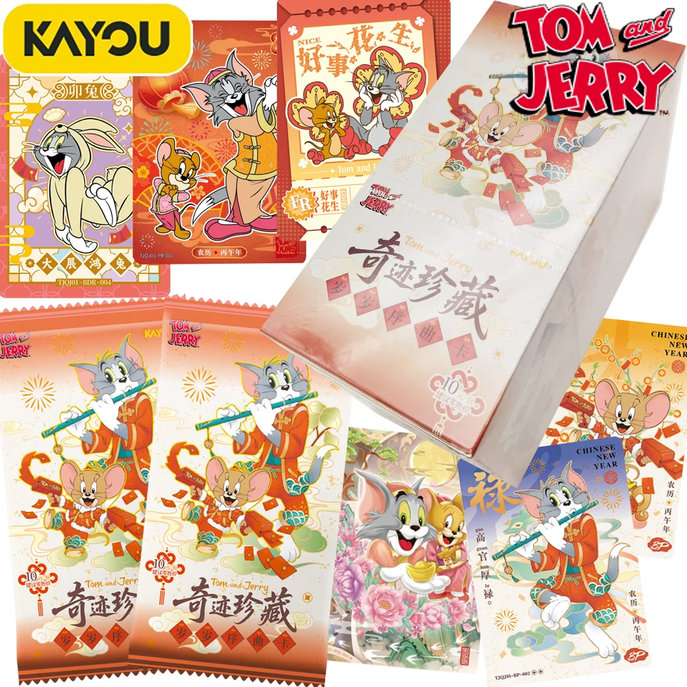 

Genuine Official Kayou Tom and Jerry Animation IP Character Cards Creative Peripheral Commemorative Collection Cards Fans Gifts