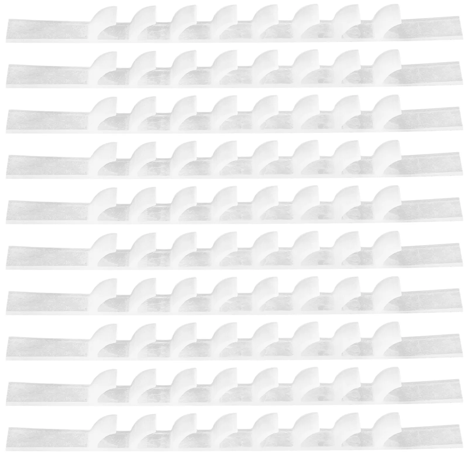 100 قطعة سيليكون المضادة للانزلاق شماعات شرائط لاصق شماعات ملابس السيطرة غير تساقط خزانة اكسسوارات مكافحة تساقط شرائط #1