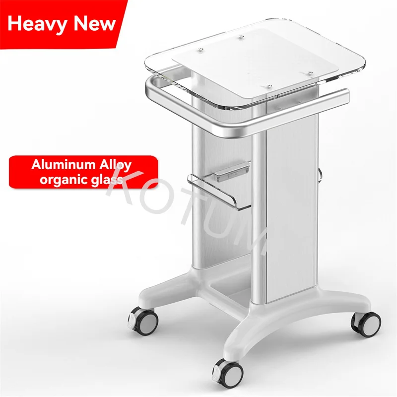 Aluminum Trolleys Beauty Salon Instrument Tool Trolley Cart Acrylic Base Dental Clinic B Ultrasound Customization Medical Cart