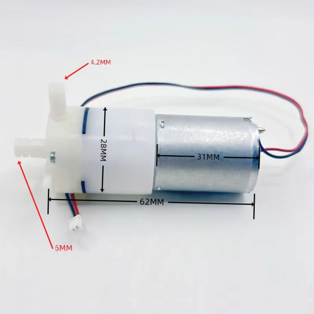 

370 Diaphragm Water Pump DC1-5V Small Water Pump Self-priming Pump 150-850ML/Min High-flow Fish Tank Circulation Water Pump