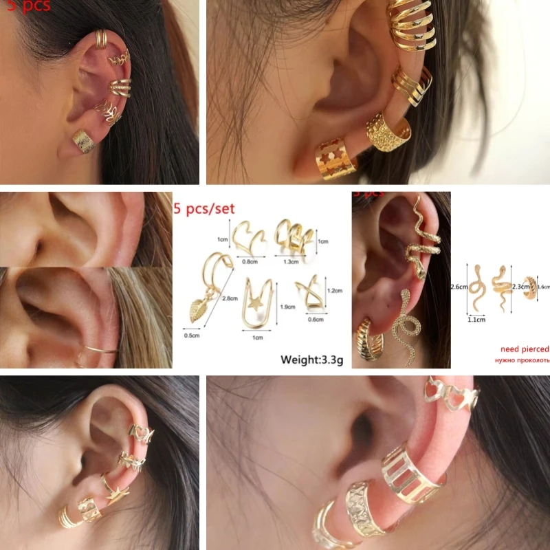 Новая-тенденция-несколько-шт-компл-манжеты-для-ушей-для-женщин-серьги-поддельные-серьги-хрящи-золотого-цвета-непирсинговые-зажимы-для-ушей-серьги-клипсы-с-кристаллами