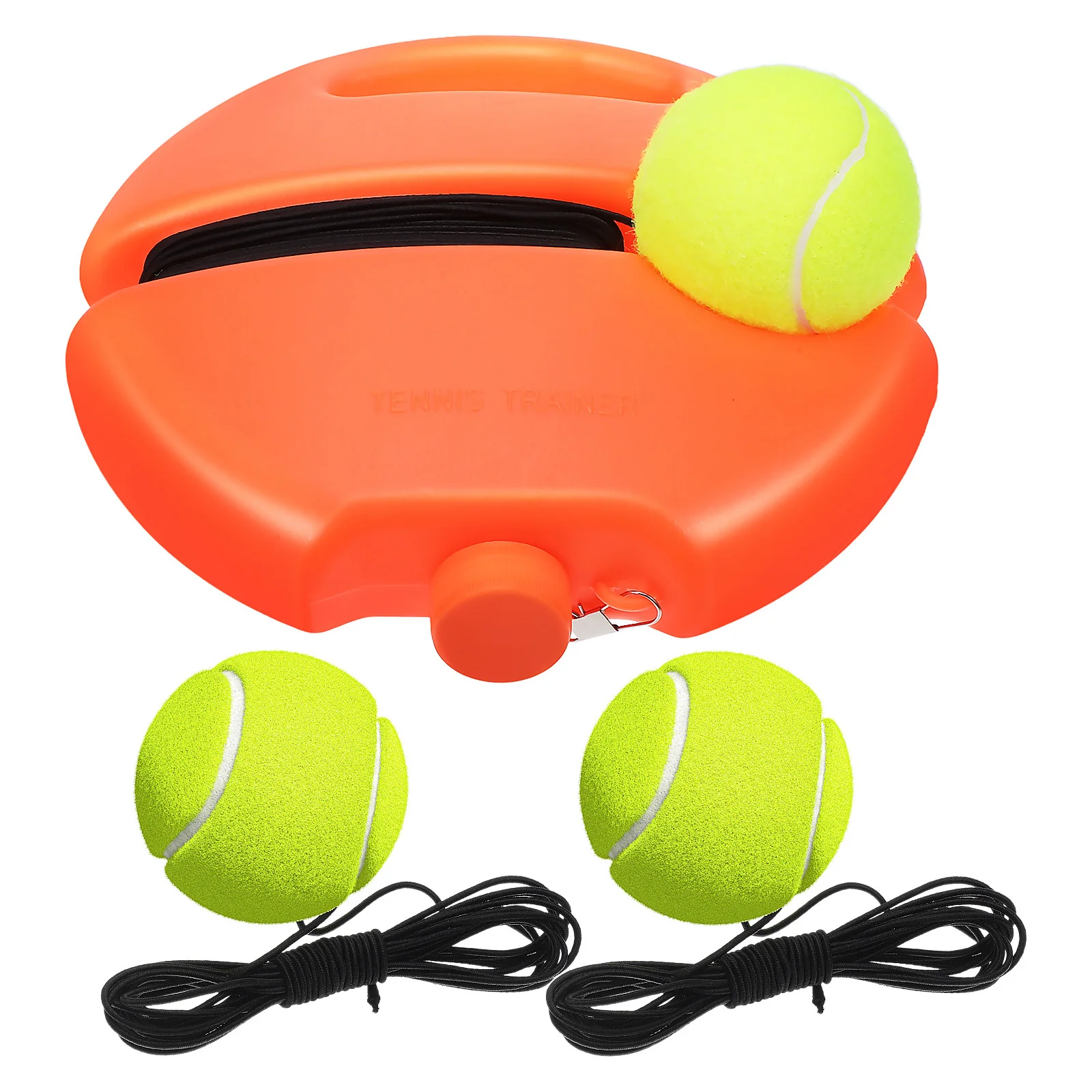 

1Set Tennis Solo Training Rebound Trainer Beginner Elastic Cord Base Filled for Indoor Outdoor Tennis Practice