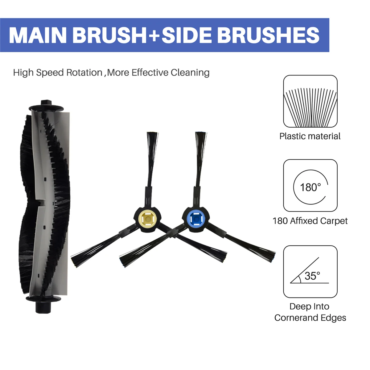 掃除機ロボット用交換用アクセサリーキット,掃除機用シルバークレストssr1 ssra1,ilife a7,a9s,v8,v8s,x750,x785,x800,v80