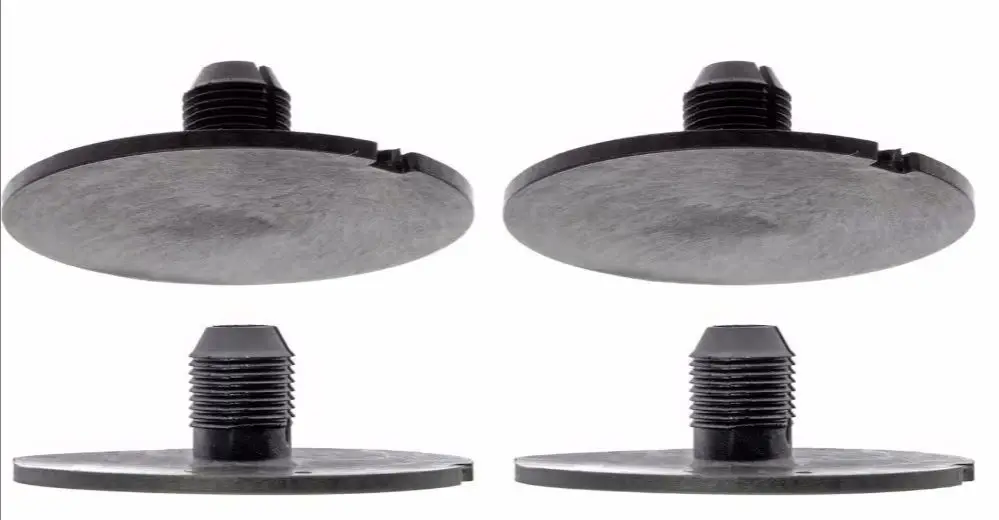 

Ultra Durable Accessory 4pc Rear Leaf Spring Insert Pad Spacer Insulator Round for 98-11 Chevy GMC Trucks(Replaces GM 20870046)