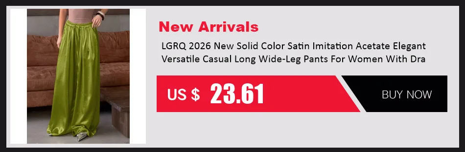 LGRQ Office Lady Casual Trousers Elastic High Waisted Striped Fashionable Wide Leg Pants 2026 Summer New Women's 19DB1959