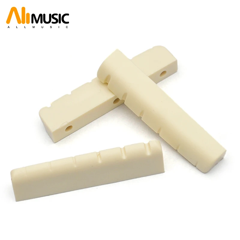 

20Pcs Acoustic Guitar Nut Folk Guitar Nut Plastic 43/42MM R320/R400 Ivory