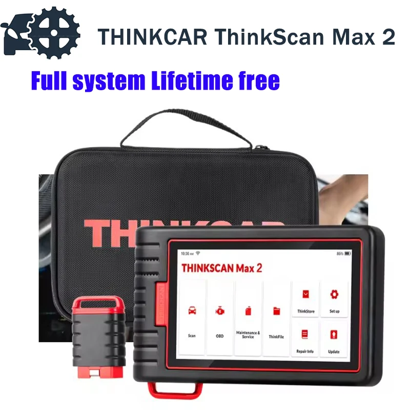 

THINKCAR Thinktool ThinkScan Max 2 Full system Lifetime free AF DPF IMMO 28 Reset ECU Coding OBD2 Scanner Support CANFD For G M