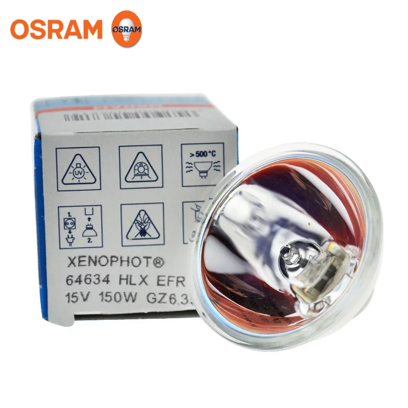 Imagem -05 - Osram 64634 Hlx Efr 15v150w Fonte de Luz Fria Lâmpada de Halogênio Copo Peças