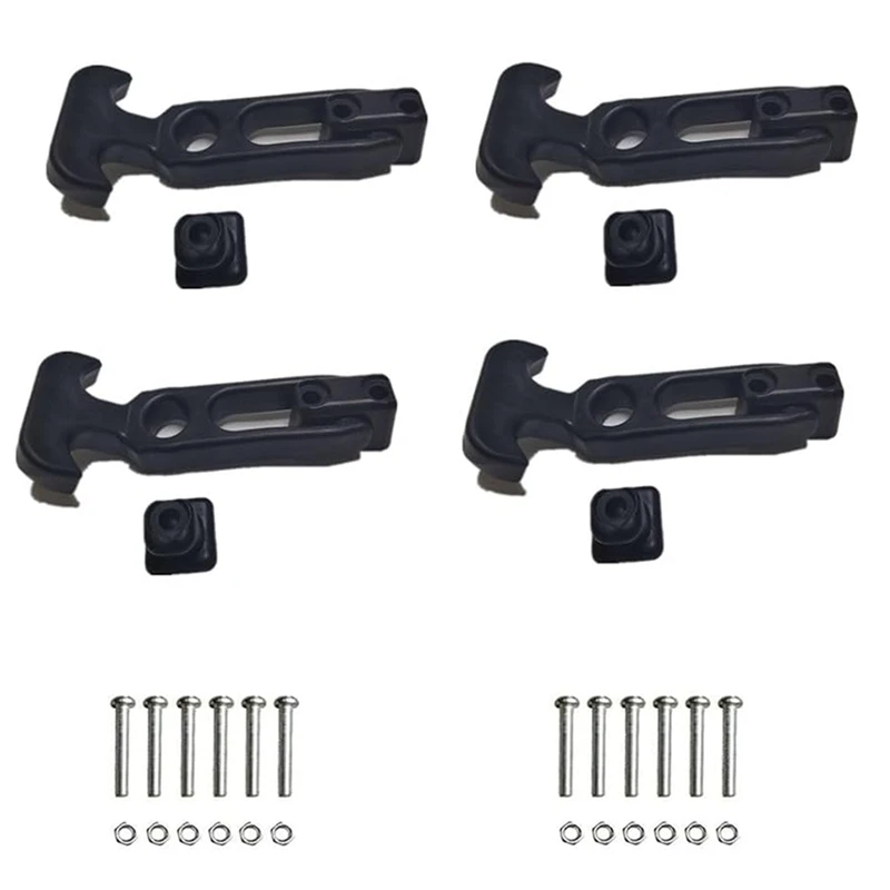 4PCS Durable Rubber Flexible Replacement T-Handle Draw Latch For Glove Box, Locking Rubber Latch Tool