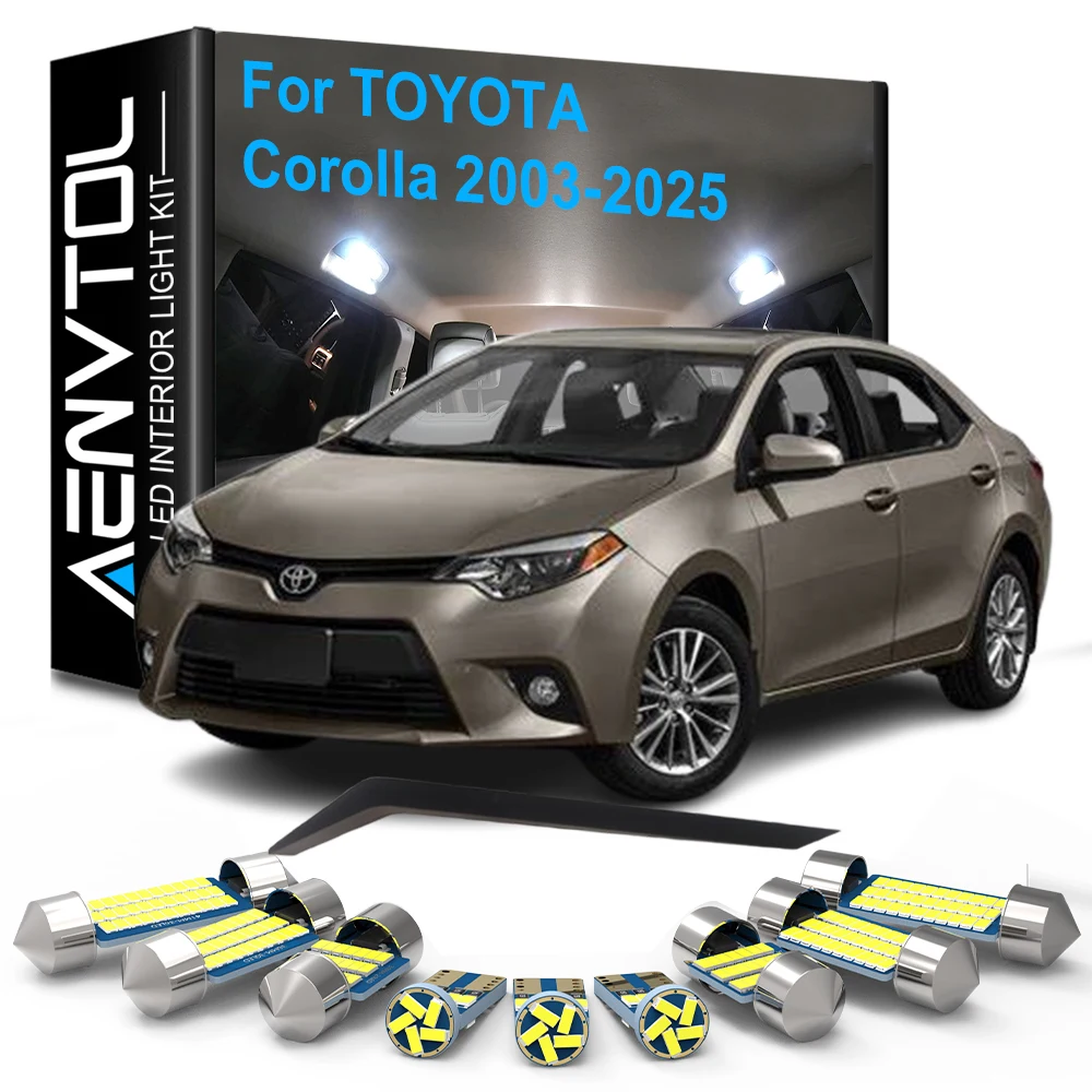 Car LED Interior Light Canbus For Toyota Corolla T210 T180 T150 T120 2003-2008 2009 2010 2011 2012 2013 2014 2015 2016 2017-2024