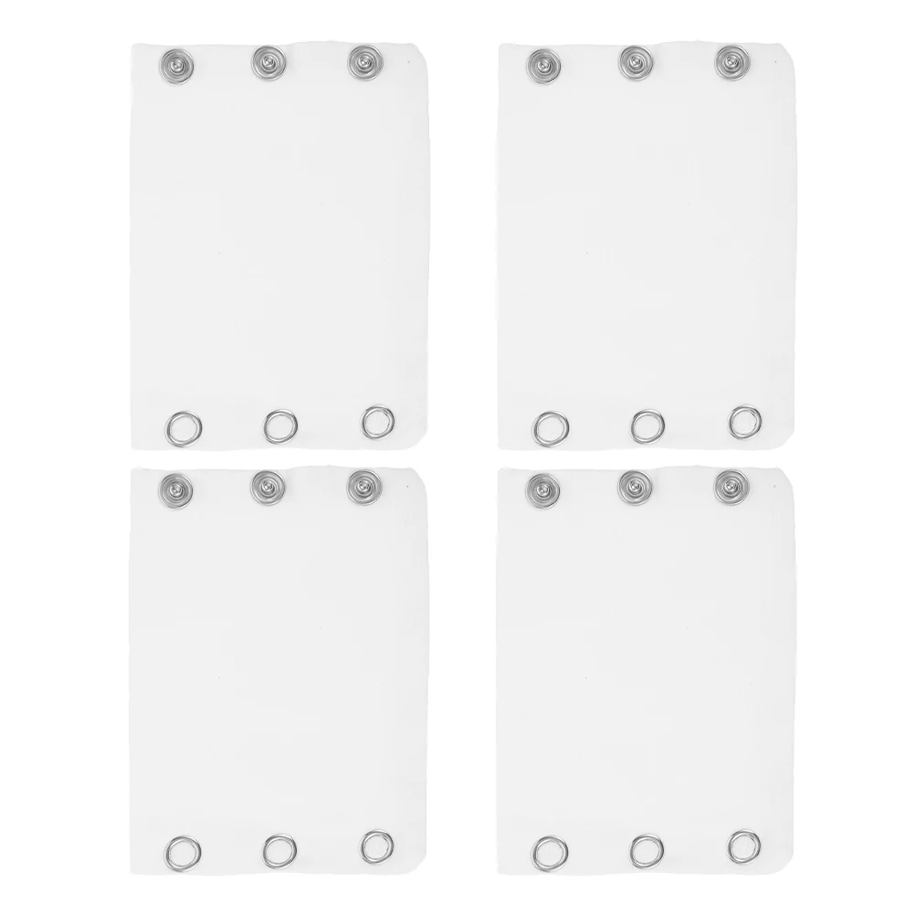

4pcs Bodysuit Fabric Extension Piece Infant Jumpsuit Snap Extender For Toddler Rompers Bodysuit Crotch Extender Reusable
