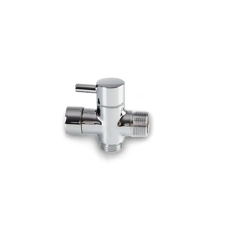 Brass bathroom toilet T-adapter chrome plated 1/2