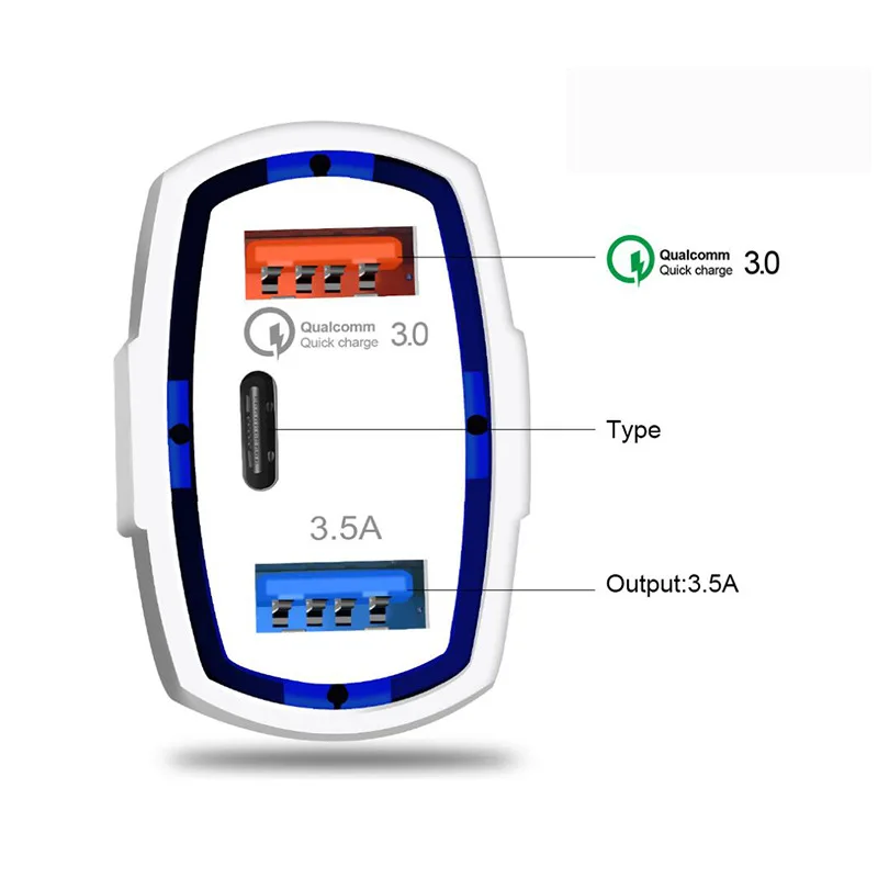 Nbili-pd usb c充電器,急速充電3.0,携帯電話用,タイプc,iPhone 13, Xiaomi, Huawei, Samsung, 35W用の急速充電器