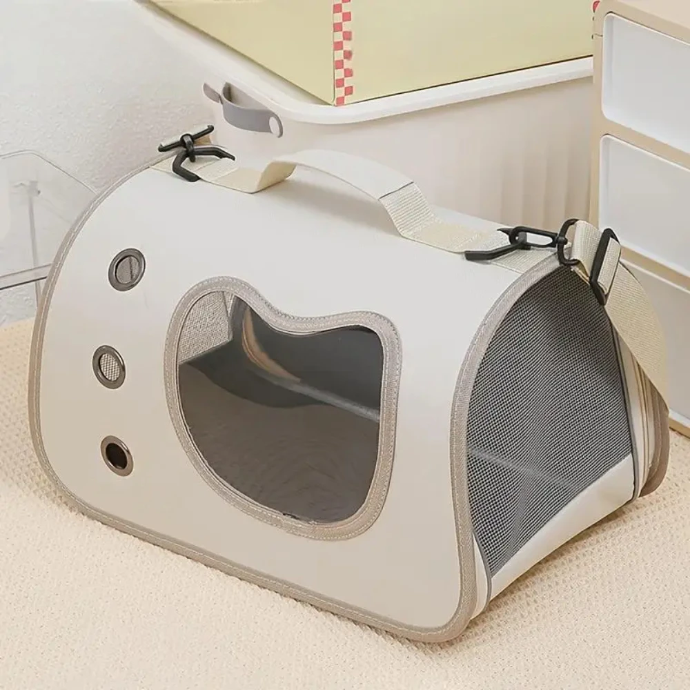40×26×22cm Pet Carrier Bag for Small Dogs Cats Outdoor Portable Foldable Cat Bag Breathable Cat Shoulder Bag Kitten Carrying Bag