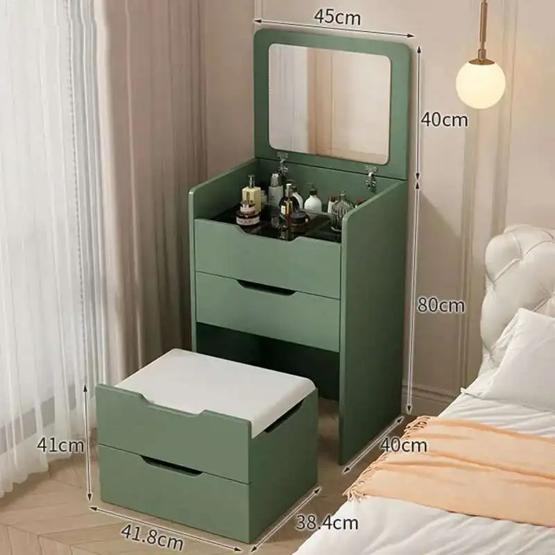 

Children's Dressing Table Girl Bedroom Storage Cabinet Bedside Furniture Organizers Vanity Nail Makeup Tocador Esquinero Set