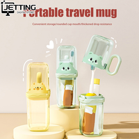 Cartoon Cup Lid Integrated Toothbrush Box Travel Portable Elephant Toothpaste Toothbrush Holder Student Dormitory Holder