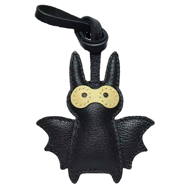 

Cute Bat Bag Charm,Couple Pendant,Purse/Handbag/Backpack/Wallet Hanging Decoration,Keyring Accessories,Genuine Leather Handmade