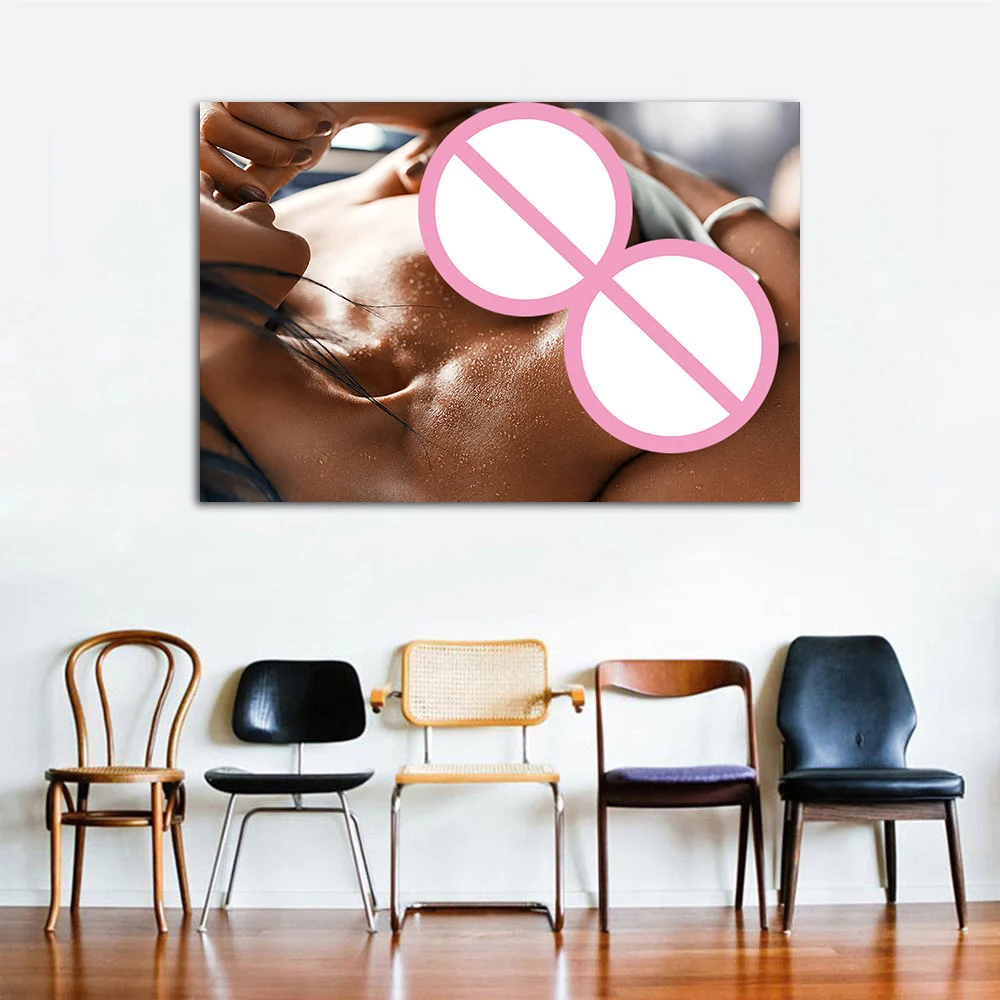 Woman Body Art Photos Printed Canvas Painting Home Room Wall Decor Posters Aesthetic Bedroom Decoration
