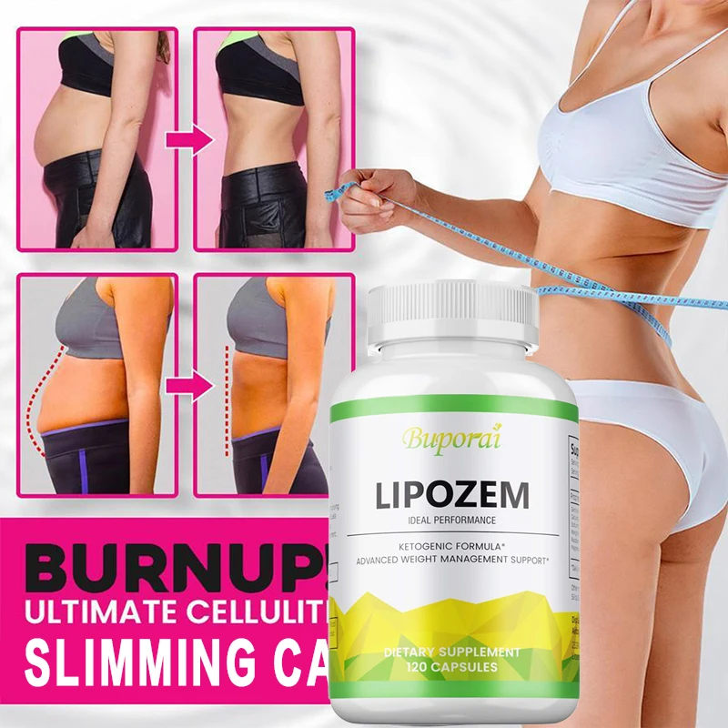 

Natural Lipozem - Appetite Suppressant, Fat Burner, Boosts Energy, Relieves Bloating and Constipation, Improves Metabolism