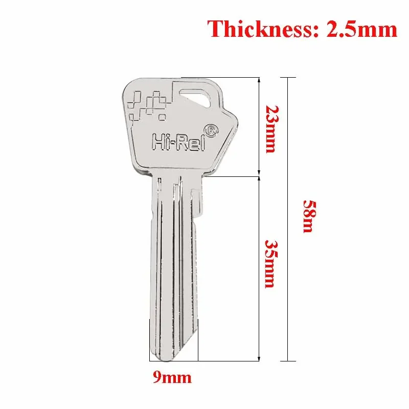 5/10/50/100 Pcs Hi-Rel MAUER-FAMILY Key Blank Copper for Home House Door Suitcase Password Locks