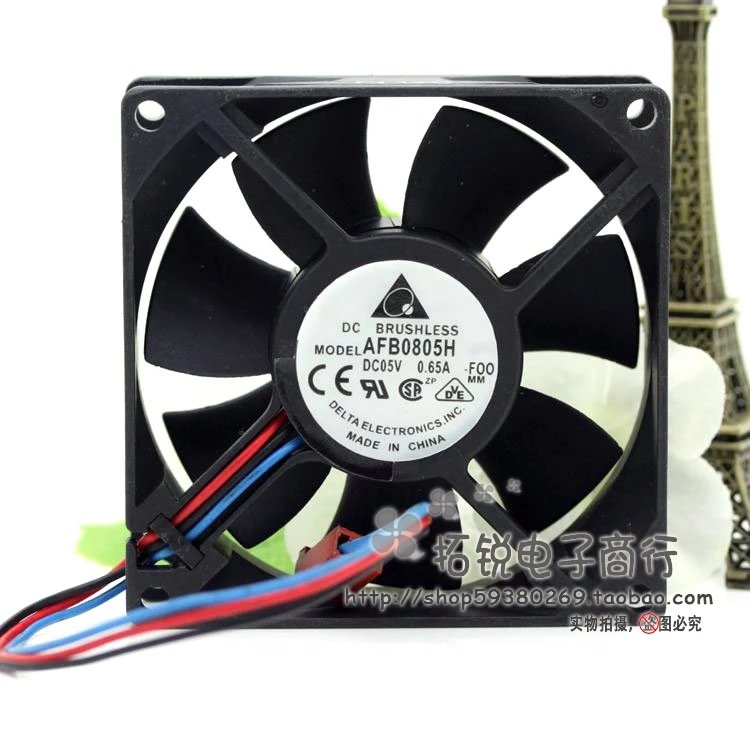 

Delta 8025 5V Max Airflow Rate Afb0805h Double Ball Fan 8cm 8cm USB Fan