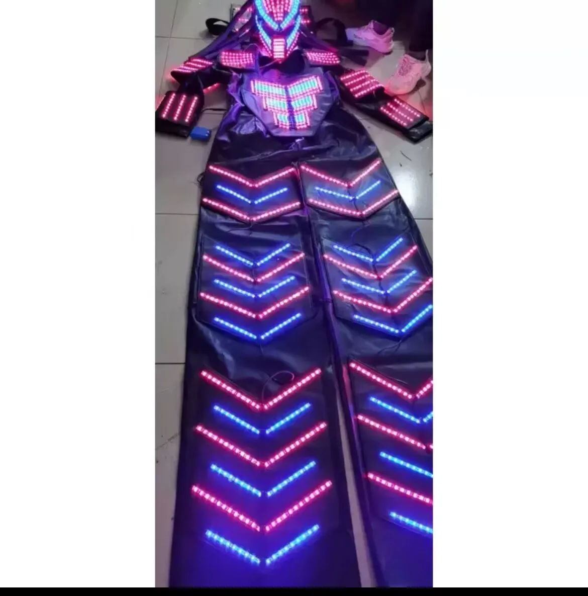 

Stilts Walker LED ROBOT SUIT Light UP Stage Performance Club Wear Cosplay disfraz halloween mujer