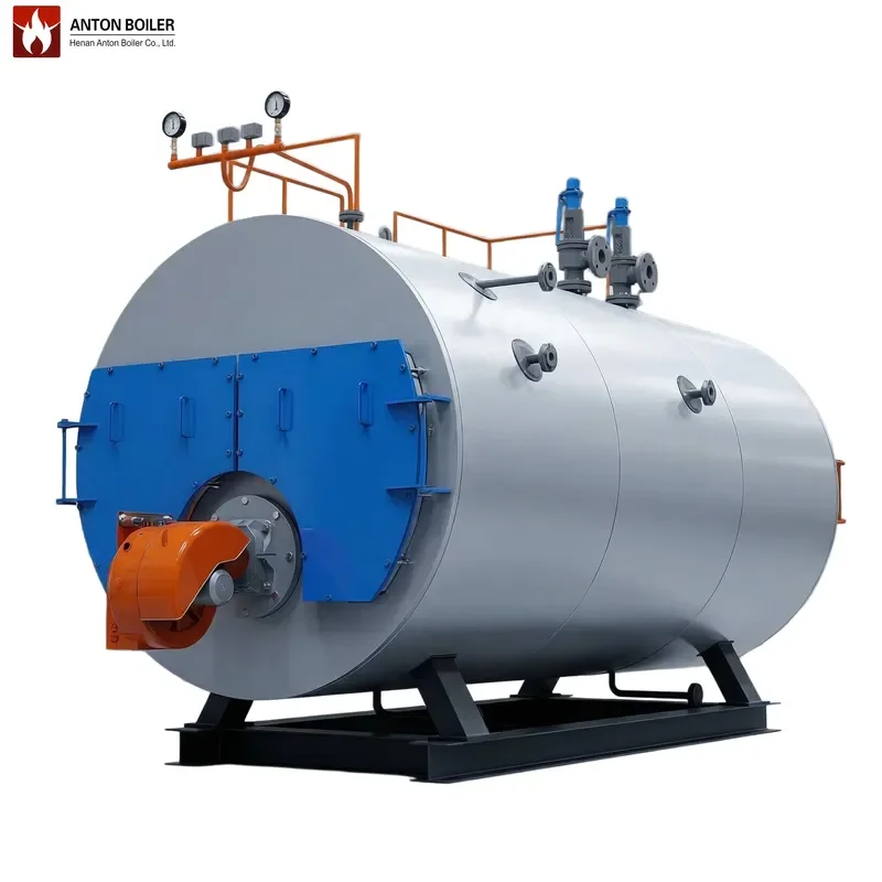 J Anton 1-10t Industrial Fire Tube Horizontal Low Pressure Natural Circulation /Light Heavy Oil Fired Steam Boiler