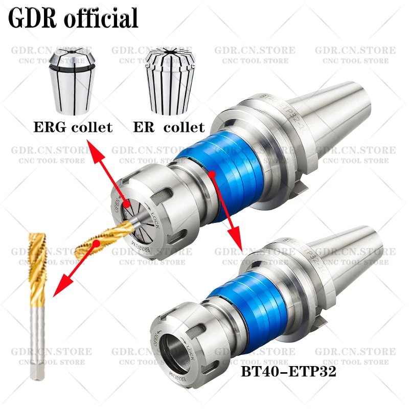 BT30 BT40 BT50 ETP TER Gewindeschneidwerkzeughalter ETP32 ETP25 TEP25 ERG ERG25 ERG32 Gewindeschneidwerkzeughalter Halterung Werkzeug