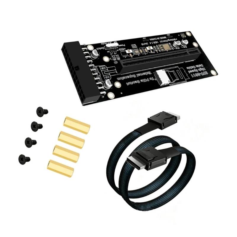To SFF 8612 Extension Board Featuring Rapid Data Wire For quick PCIe Link