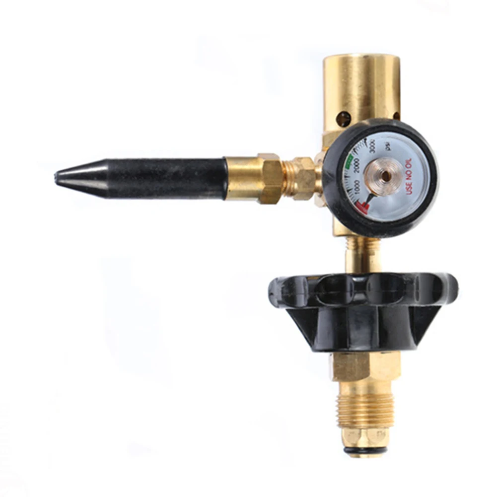 

Brass Helium Latex Balloon Inflator Regulator With Pressure Gauge For G5/8 Tank Valves Pressure Reducer Suitable For RVs Kitchen