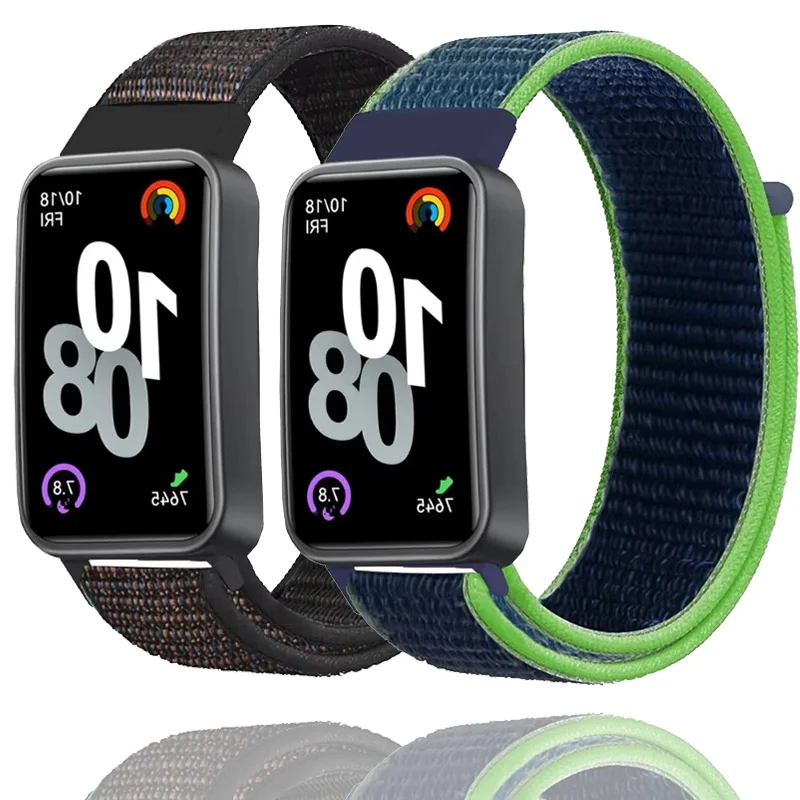 Cinturino in nylon per Huawei Band 10 9 8 7 braccialetto accessori di ricambio cinturino Huawei band 10 9 8 7 correa traspirante