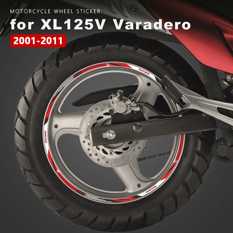 

Motorcycle Wheel Sticker 18 17 Inch Wheel Decal Waterproof Rim Tape for Honda Varadero 125 XL Accessories XL125 XL 125 V