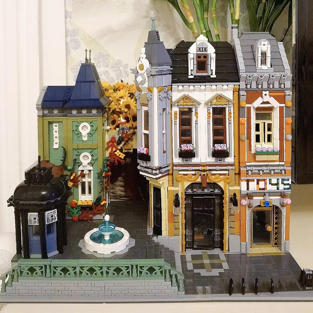 89112 Jiestar Creative Expert Moc Toys Store Afol Square City Street View Brick Modular House Building Blocks Model Toys 5290pcs