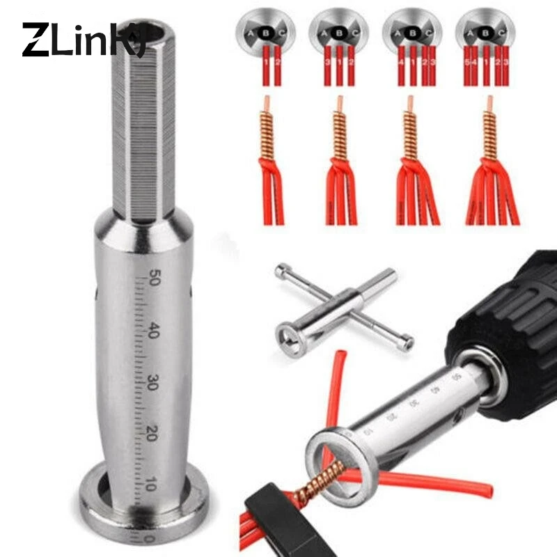 Universal Wire Twisting Tool Electrical Cable Quick Connector Automatic Twisting Wire Stripping Stripper Twister Drill Driver