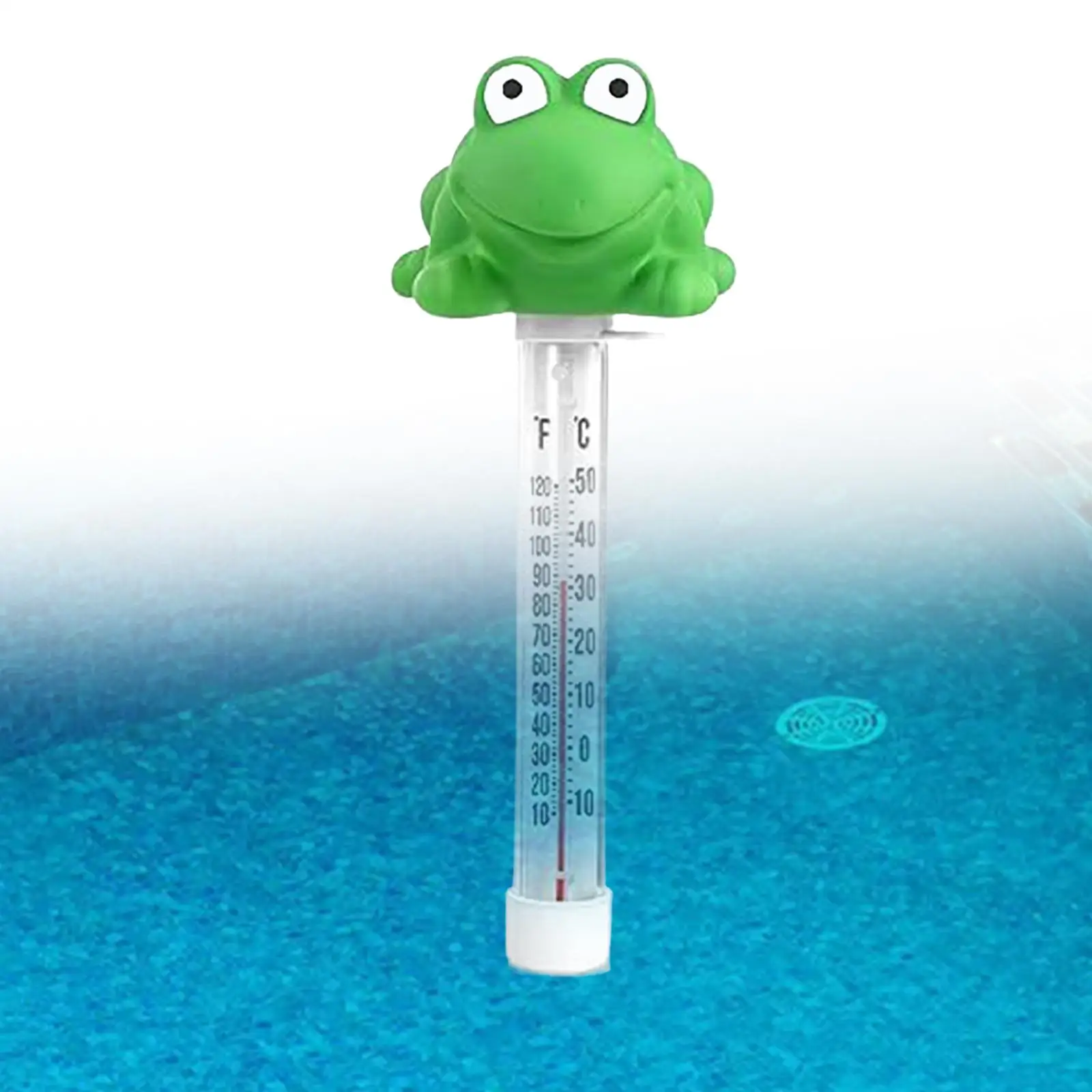 Frog Floating Pool Thermometer Portable Gauge with String for Aquariums Paddling Pool Fish Tank Fishing Pond above Ground Pool