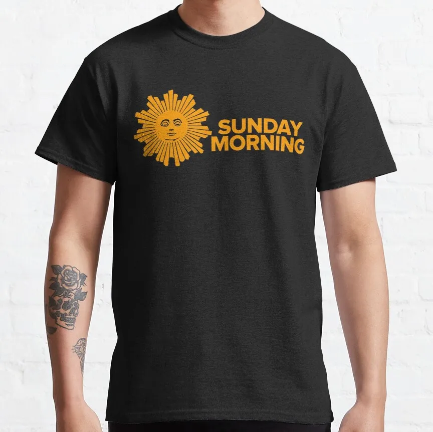 Sunday Morning Classic T-Shirt Orange Shirts For Women Cotton Outdoor Simple Vintag Casual Tee Shirts Make Your Design Xs-5Xl