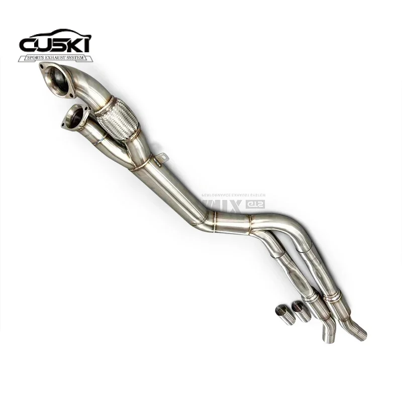 High Performance Competition Mid Stage AA Type Resonant tube for BMW G80 M3 G82 G83 M4 quality Stainless steel Exhaust auto part