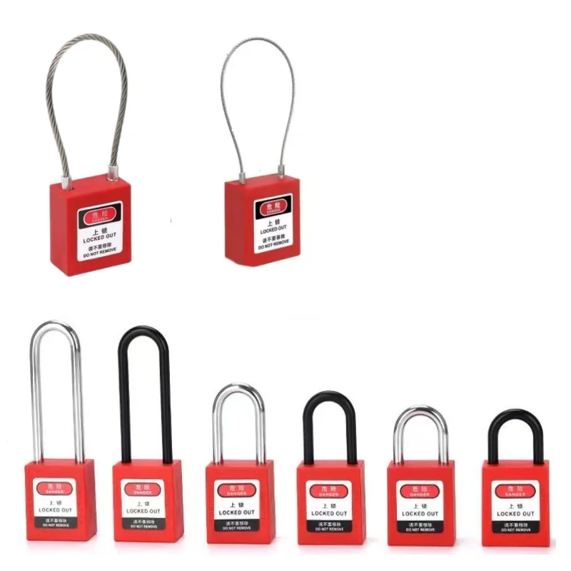 All Kinds Of Industrial Safety Padlock Engineering Plastic ABS Lock Body LOTO