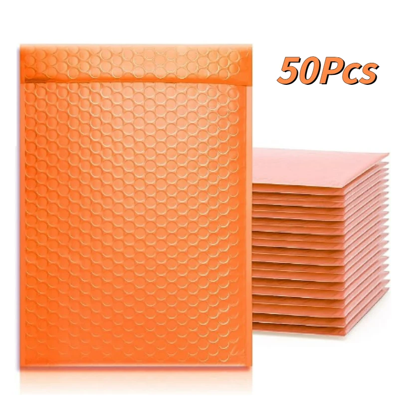 50PCS Bubble Mailer with Shockproof and Waterproof Features for Small Business - Padded Envelopes Lined Poly Mailer Self-Sealing