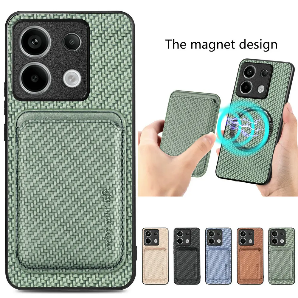 New Style Leather Magnetic 2 IN 1 Detachable Wallet Funda for Xiaomi Poco X6 Pro 5G Back Case Phone Poco M6 Pro X5 M5s M4 X 5 M