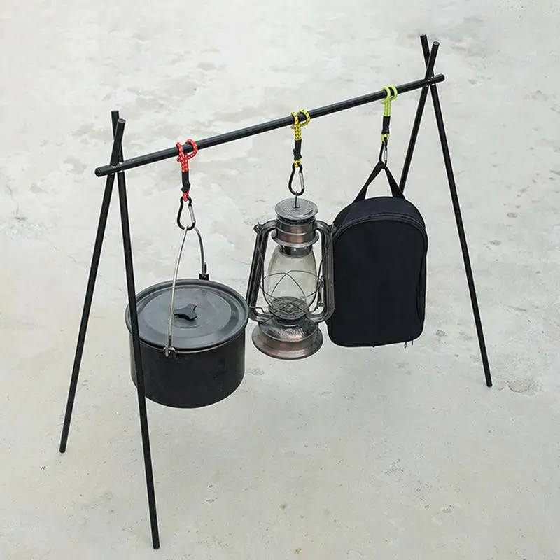1 Piece Tent Elastic Rope Cord Hook Fixation Elastic Stretch Rope Outdoor Tool Canopy Tarp Fixing Cords String with Carabiner
