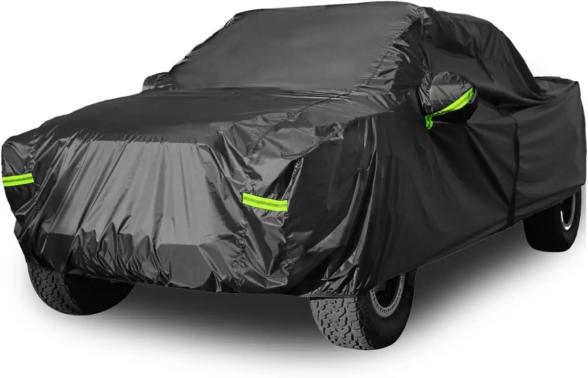 

Waterproof All-Weather Truck Cover with Zipper Access - 4 Sizes Available for Full Protection