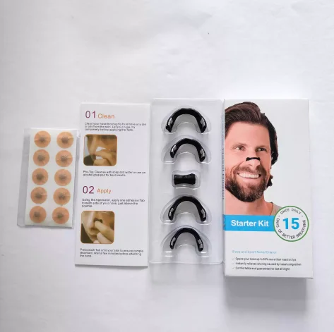 

Skin Safe Magnetic Nose Strips,Sport Nasal Dilator,Intake Breathing Nasal Strip Starter Kit Boost Oxygen Snore Reducing Aids