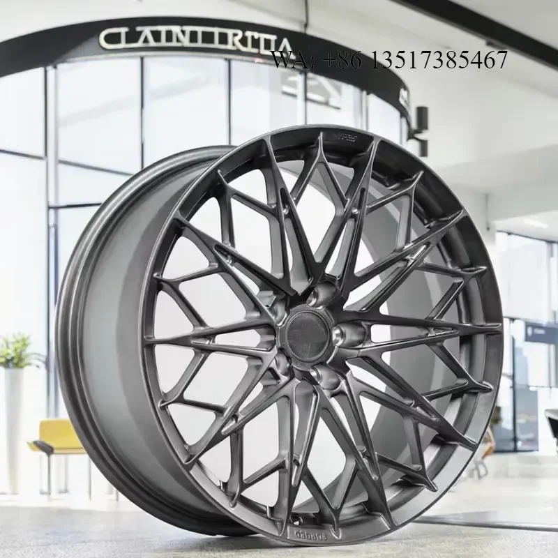 for HRW PROJECT Hyper Black Forged Aluminium Alloy Wheels FF10 15-22 Inch 5x114.3/112/120 25mm Offset Bolt Pattern Concave